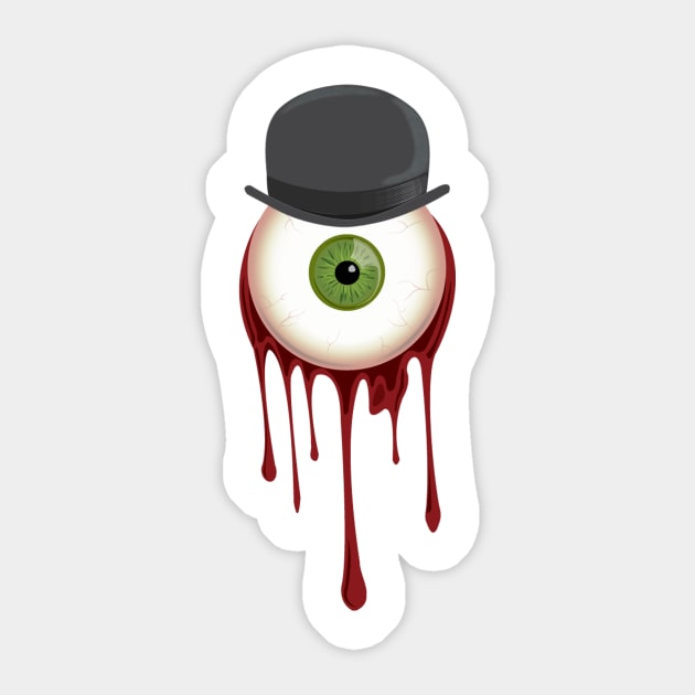 A Clockwork Eyeball Sticker by Rynosss